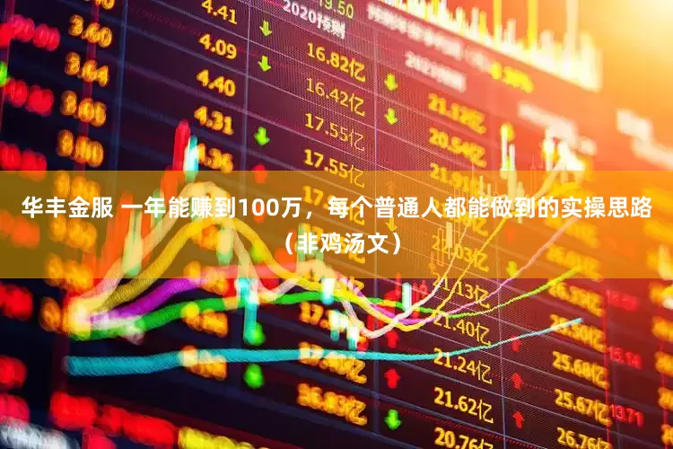 华丰金服 一年能赚到100万，每个普通人都能做到的实操思路（非鸡汤文）