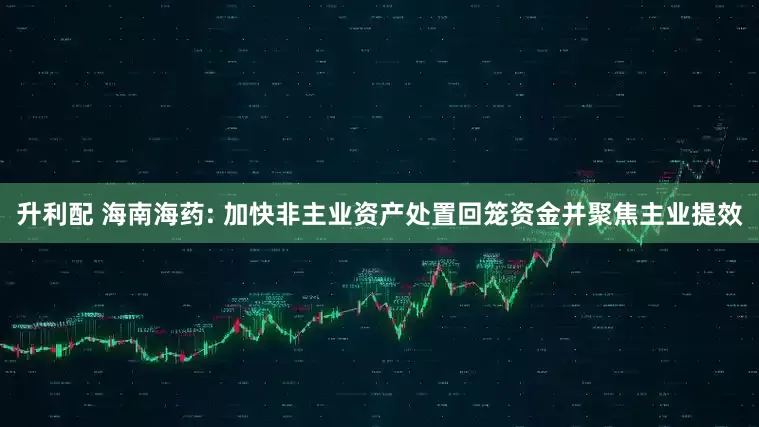 升利配 海南海药: 加快非主业资产处置回笼资金并聚焦主业提效